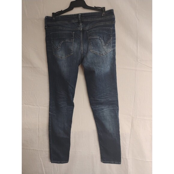 2.1 Denim Womens Size 30 Blue Distressed Skinny Jeans Womens - Picture 2 of 7